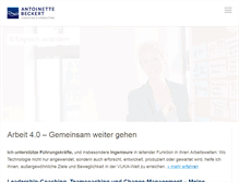 Tablet Screenshot of antoinette-beckert.de